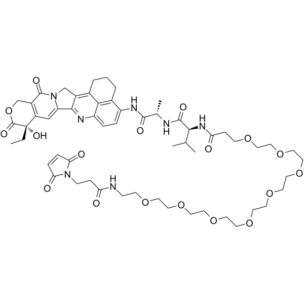 Mal-PEG8-amide-Val-Ala-(4-NH2)-Exatecan 2495742-34-0